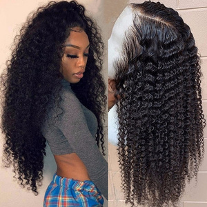 Raw Vietnamese Hair Wig Deep Wave 13x6 Lace Front Human Hair Wigs for Black Women Full Lace Pre Plucked Curly Lace Front Wigs