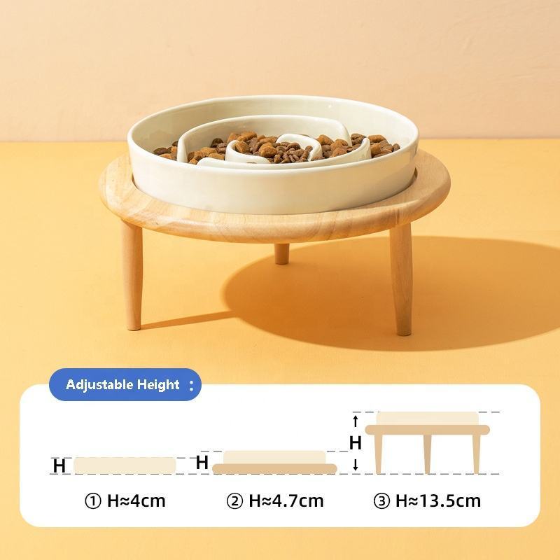 Wholesale Luxury Pet Slow Seeder Cat Dog Bowl Licking Ceramic Pet Feeder Bowl Mat Healthy Eating Diet Dog Bowls