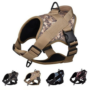 Hot Selling Pet Harness K9 Dogs Tactical Chest Carrier  Anti Punching Medium Large Dog Vest Reflective