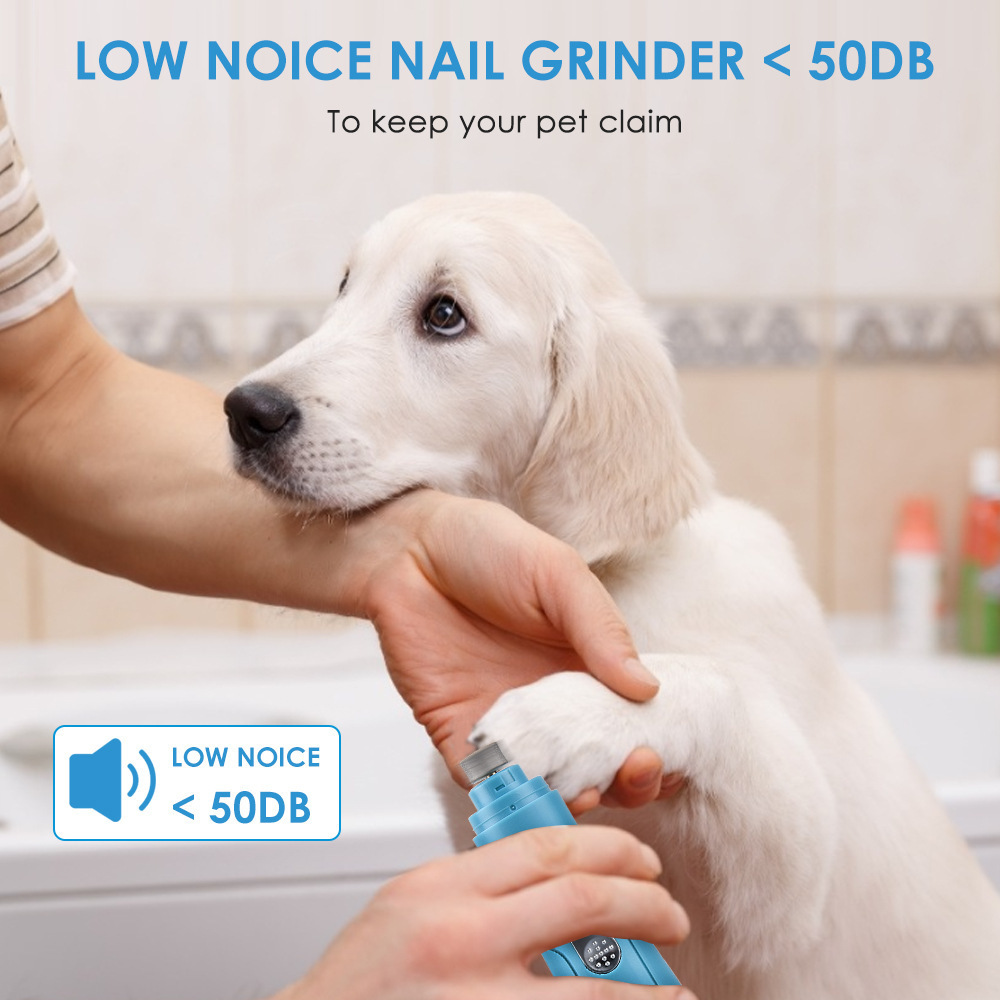 Pet Supplies Pet Cleaning Grooming Nail Grinders Rechargeable Quiet Cat Paws Nail Trimmer sets Tools Electric Dog Nail Clippers