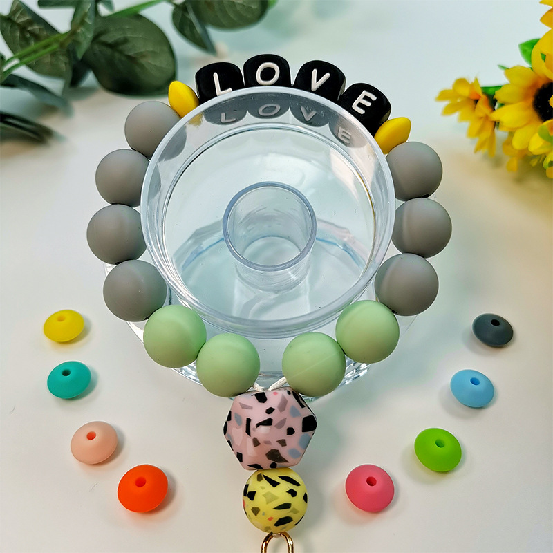 Hot Selling Customized 137 Candy Colors 15mm Solid Bulk DIY Round Loose Food Grade Silicone Baby Teether Beads