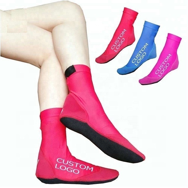 Custom sole 2mm 3mm 5mm 7mm sports quick dry beach sand neoprene polyamide water diving socks