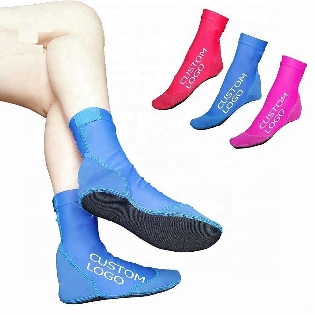 Custom logo men women beach sand shoes quick dry short diving sailing neoprene marine socks