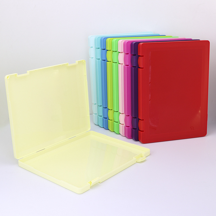 YUZMEI Plastic Clipboard A4 Hanging File Folders Portfolio Organizer Paper Boxes Document Organizer Plastic Document Holder