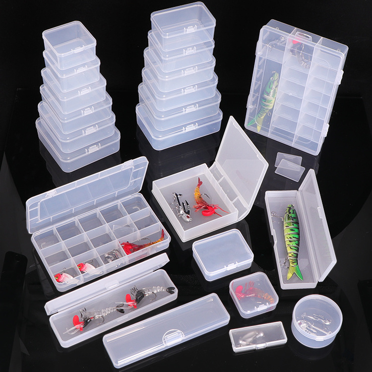 YUZMEI Plastic Removable Dividers Storage Box Small Parts Organizer Compartment Container Storage for Crafts Fishing Tackles