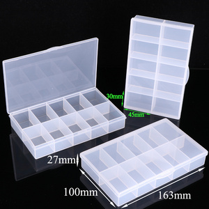 YUZMEI Plastic Removable Dividers Storage Box Small Parts Organizer Compartment Container Storage for Crafts Fishing Tackles