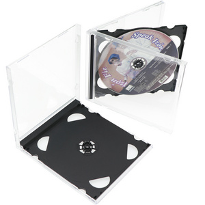 YUZMEI Plastic 10.4MM 5.2MM CD Jewel Case Mini CD Jewel Case CD Protective Sleeve CD / DVD Hubs CD/DVD Digi Tray