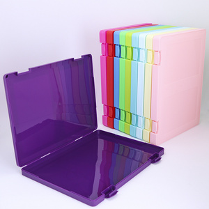 YUZMEI Plastic Clipboard A4 Hanging File Folders Portfolio Organizer Paper Boxes Document Organizer Plastic Document Holder