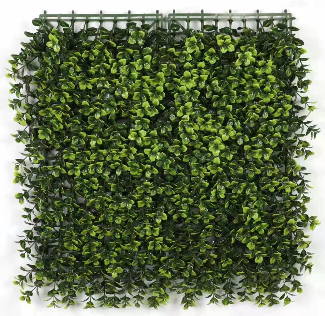 Outdoor Decoration Artificial Grass Wall Plastic Boxwood Plant Panel Background