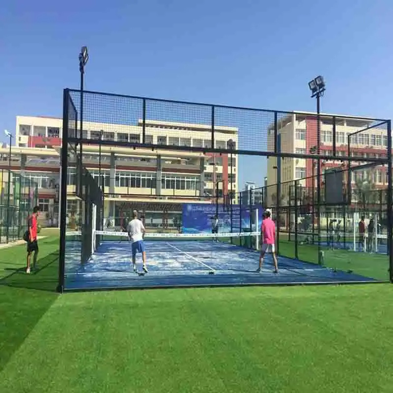 Soccer Fields Padel For Tennis Court Sports Flooring Artificial Turf Grass Padel Tennis court