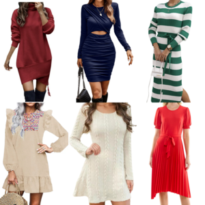 High-Waist Slim Temperament Solid Color Women's High-end Casual Dresses Sweater Dress