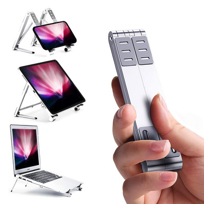 Linkway Multifunction Stand 3 In 1 Tablet Pc Phone Stand Portable Aluminum Alloy Mini Foldable Mobile Ipad Metal Laptop Stand