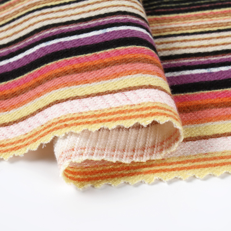 New products stretch fashion fabric 95 polyester 5 elastane knit print stripe fabric