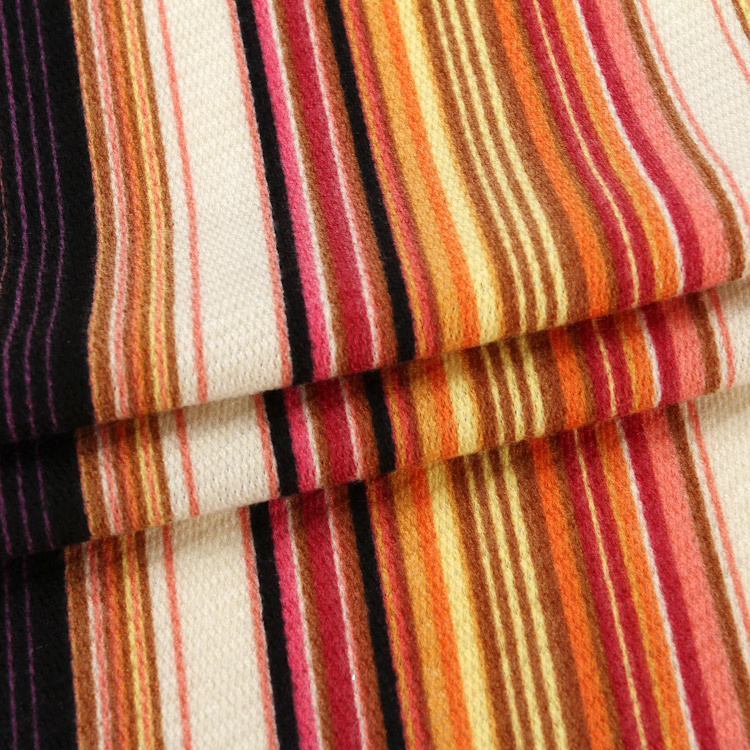 New products stretch fashion fabric 95 polyester 5 elastane knit print stripe fabric