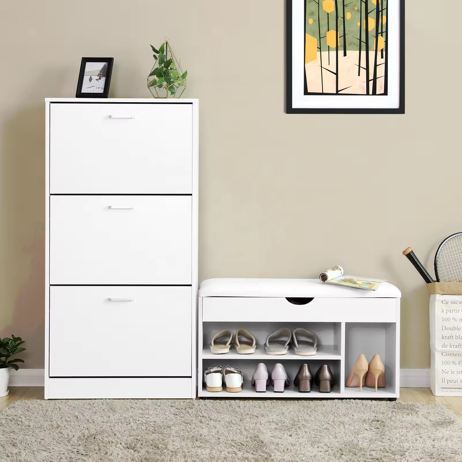 modern high gloss white wooden shoe racks online cabinet storage closet organizer designs for living room furniture