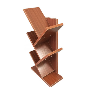 wood material modern bookcase tree branch bookshelf for home use