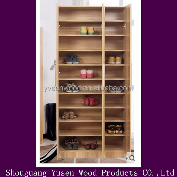 30 pairs high capacity  10-tier wooden shoe rack cabinet cupboard organizer