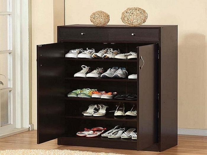 30 pairs high capacity  10-tier wooden shoe rack cabinet cupboard organizer