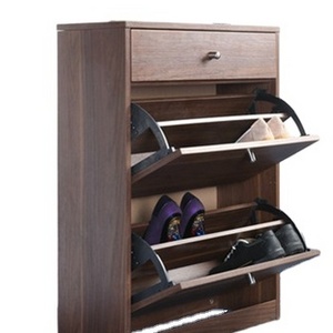 cheap wooden  chipboard MDF   material shoe rack cabinet