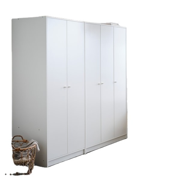 hot sale white color wood bedroom 3 doors wardrobe closet