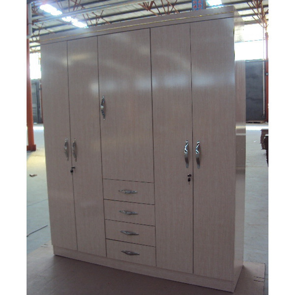 hot sale white color wood bedroom 3 doors wardrobe closet