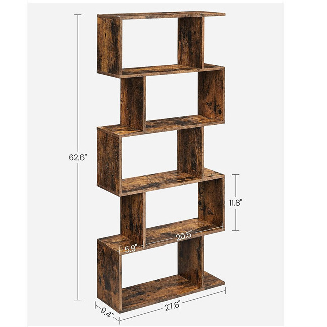 2024 hot sale Modern Bookcase, Open Shelf and Room Divider Freestanding Display Storage Organizer