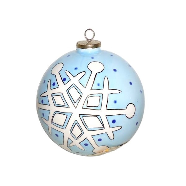 Ceramic Christmas Ball Porcelain ball with light for tree holiday decoration