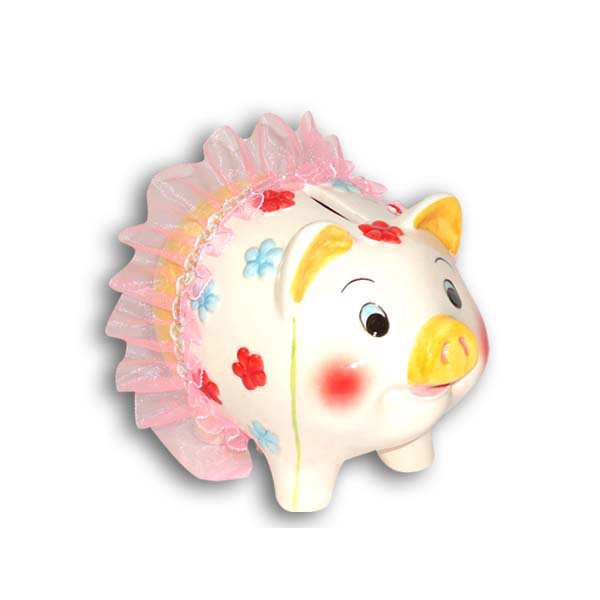 Ceramic White Piggy Banks For Kids Kids Coin Money Bank Holiday Souvenir Gifts