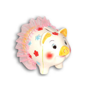 Ceramic White Piggy Banks For Kids Kids Coin Money Bank Holiday Souvenir Gifts