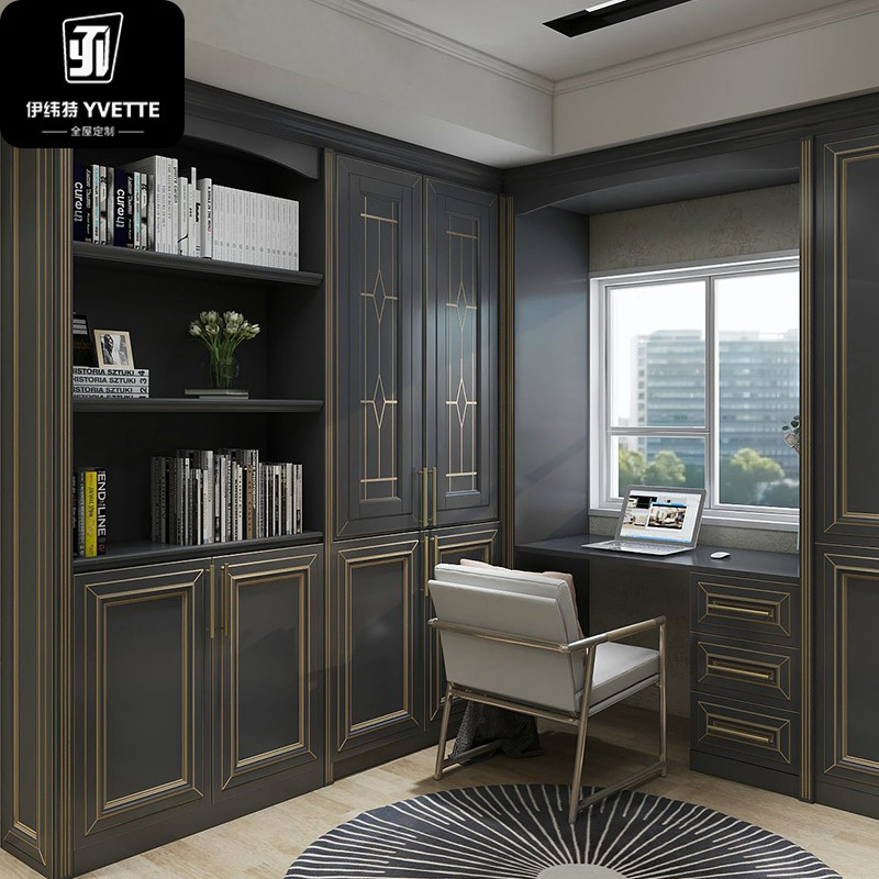 YVT bedroom furniture design armoire custom sliding door American styles  walk in modern wardrobe closet