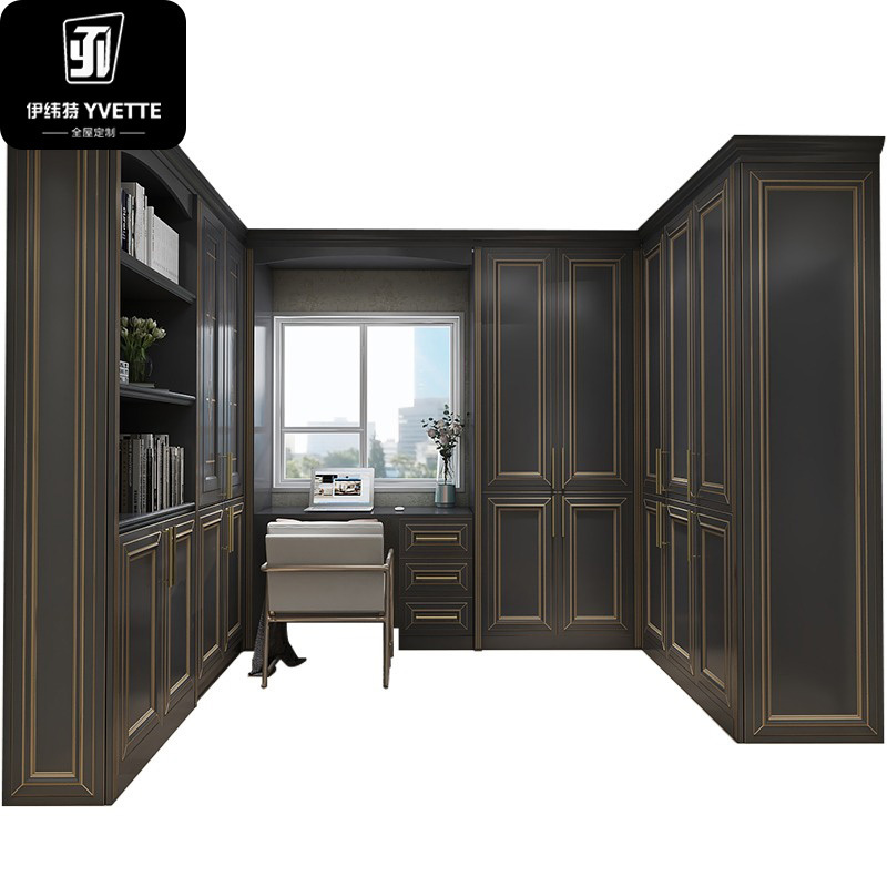 YVT bedroom furniture design armoire custom sliding door American styles  walk in modern wardrobe closet