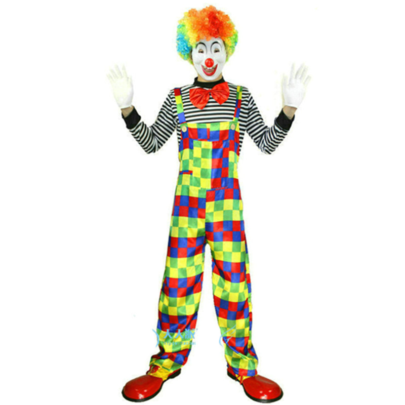 Adult Fashion Clown Character Carnival Costume Cosplay Halloween Carnival Costume For Unisex