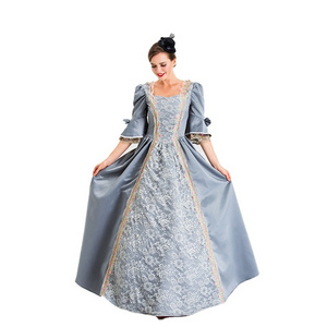 Women Retro Dress Adult Luxury Gown Halloween Carnival Cosplay Costume