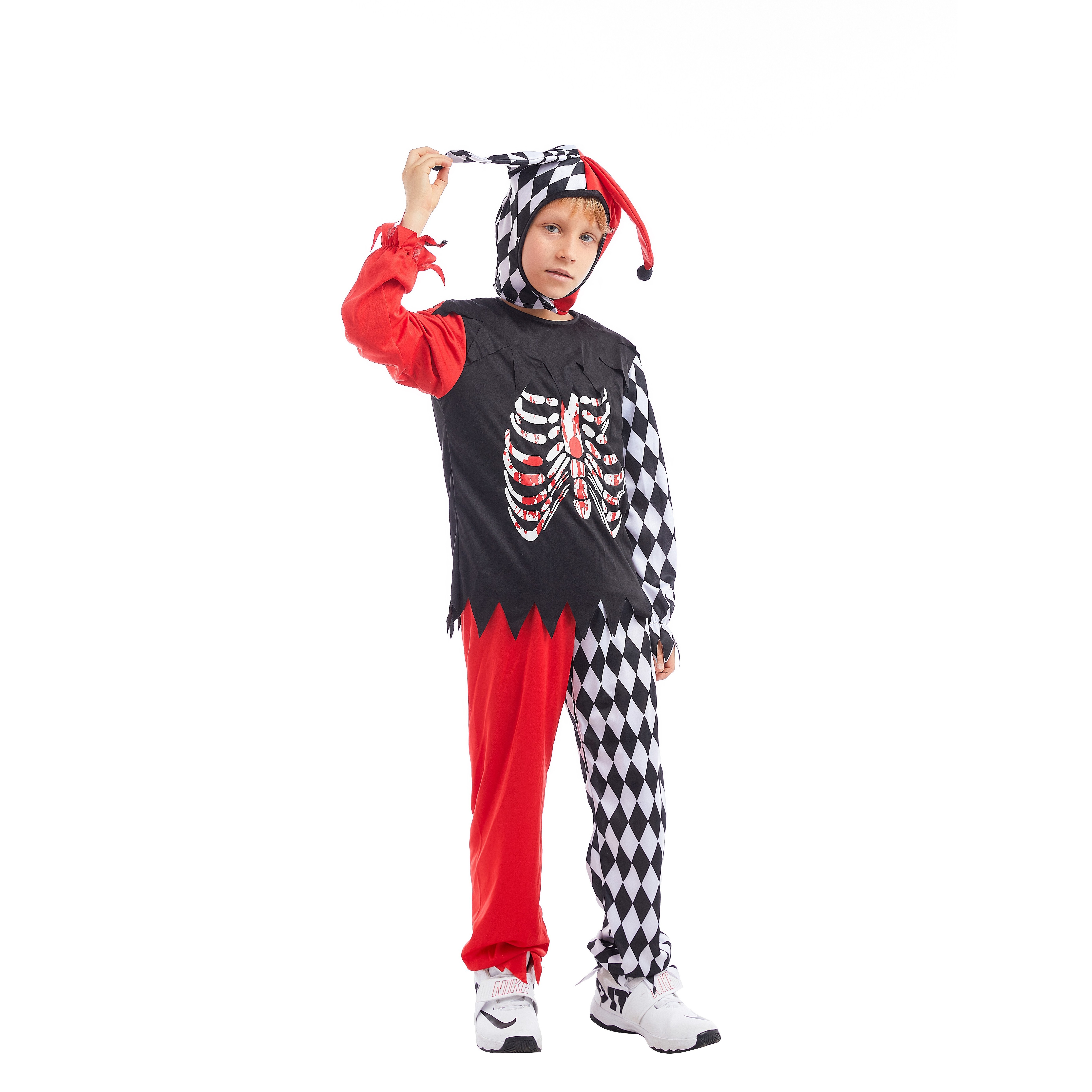 Wholesale Carnival Circus Clown Set Mardi Gras Funny Joker Chuckle King ChildHalloween Costumes For Boys