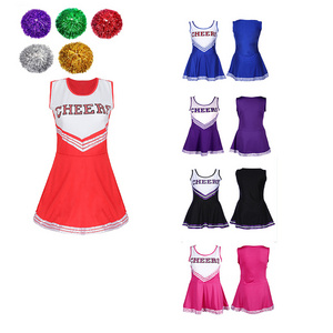 OEM Custom Wholesale High School Girls Summer Sports Cheer Uniform Set