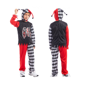 Wholesale Carnival Circus Clown Set Mardi Gras Funny Joker Chuckle King ChildHalloween Costumes For Boys