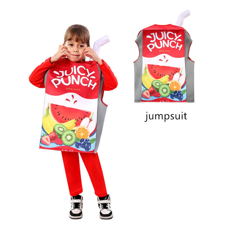 Factory Selling Children Game Cosplay Juice Cheese Pizza Costumes Carnival Role-playing Funny Food Jumpsuit