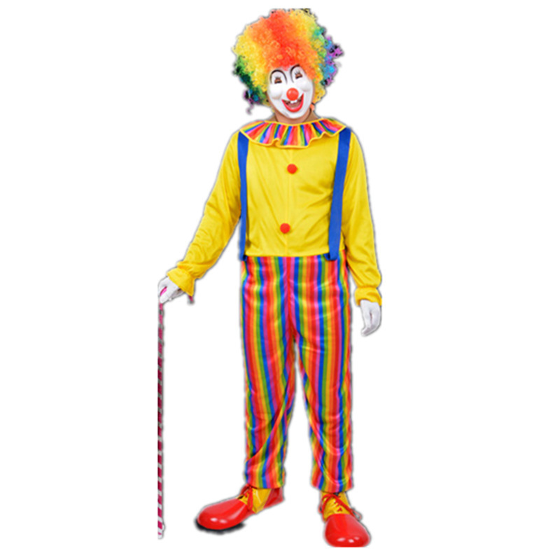 Adult Fashion Clown Character Carnival Costume Cosplay Halloween Carnival Costume For Unisex