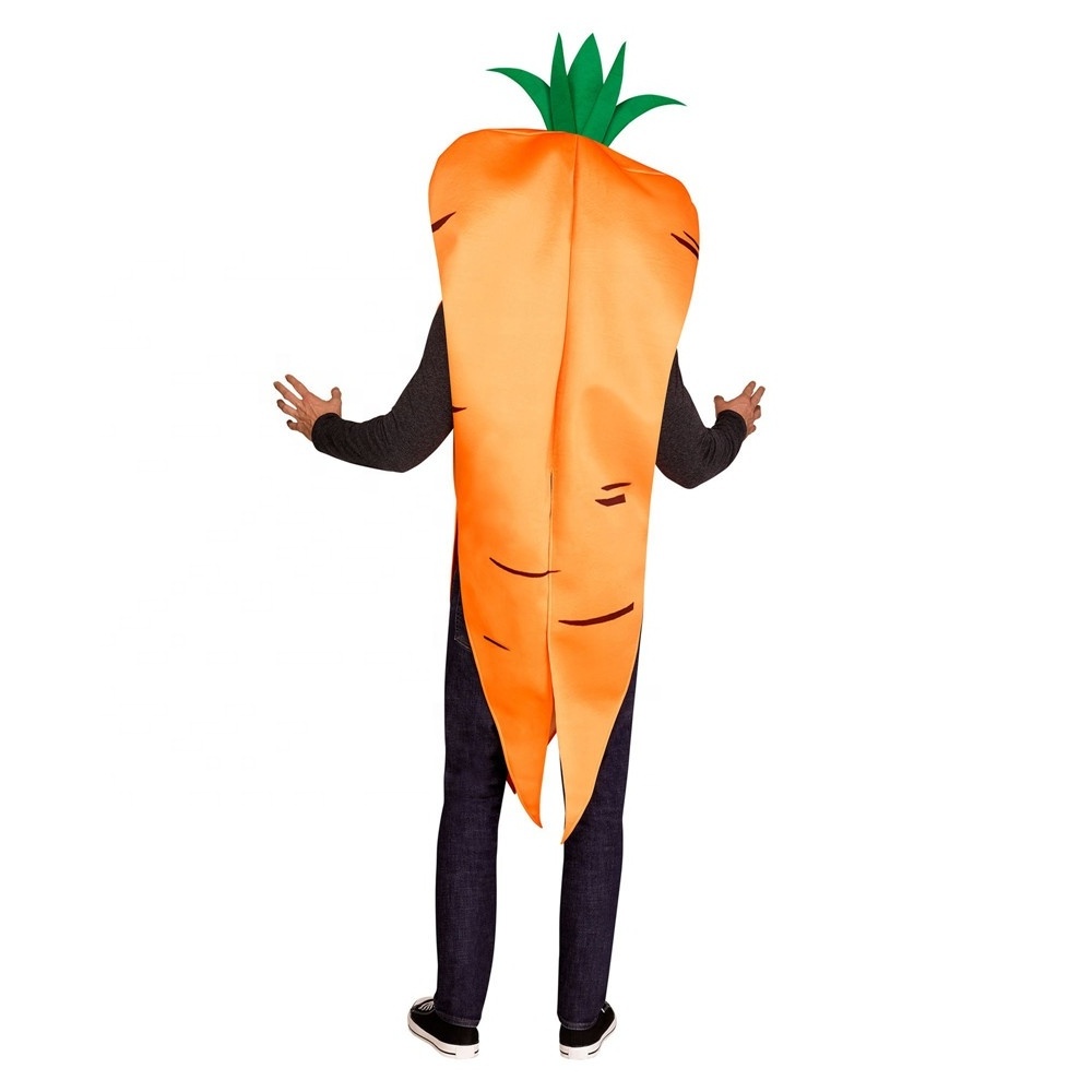 Halloween Fancy Dress Carnival Adult Carrot Vegetable Costume Roadside Funny Costume