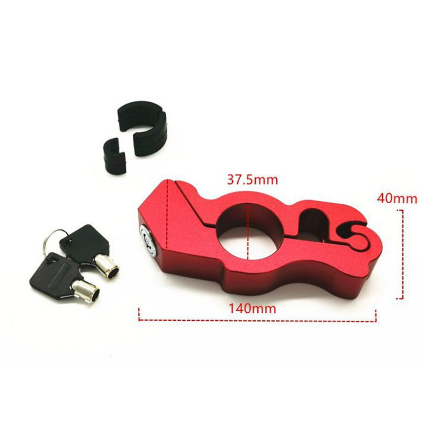 High Quality Aluminum Alloy Motorcycle ATV Brake Clutch Handlebar Anti-Theft Security Lock