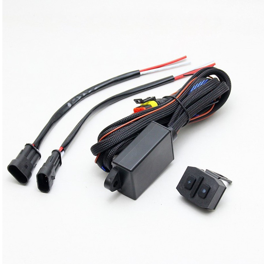 High Quality 1.5m 10A 120W Motorcycle ATV Wireless Light Wiring Harness Switch