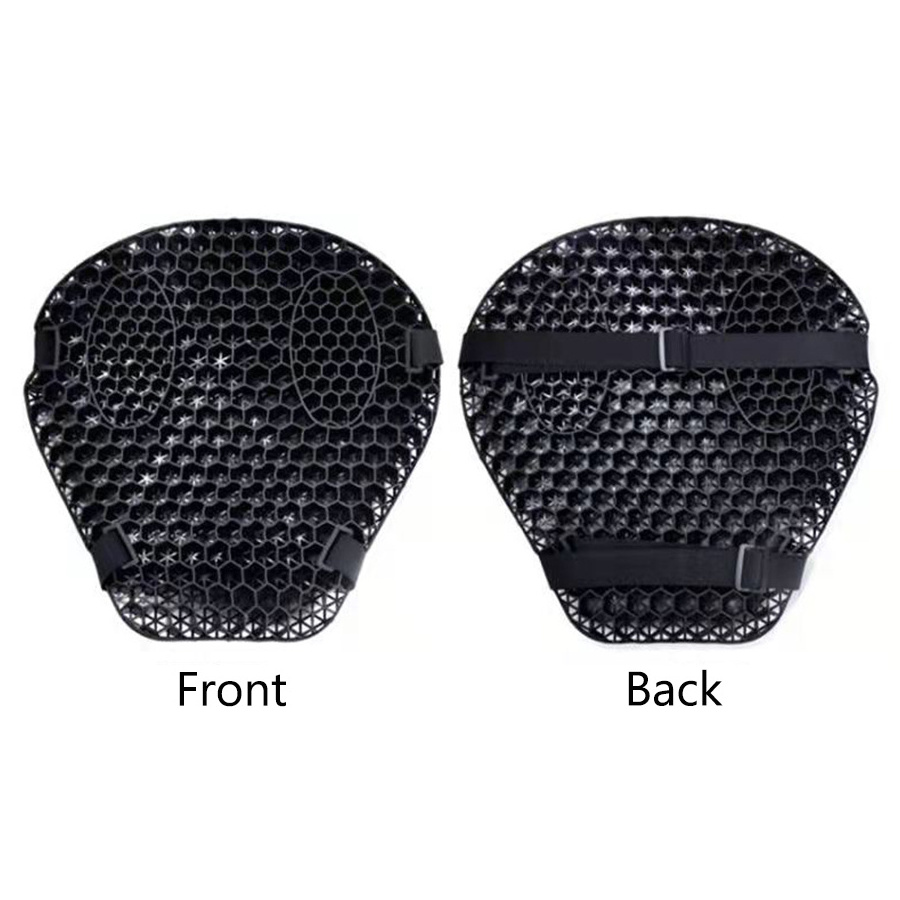 High Quality No Need Air Charging Honeycomb Breathable Shock Absorbing Decompression TPE Motorcycle Seat Cushion