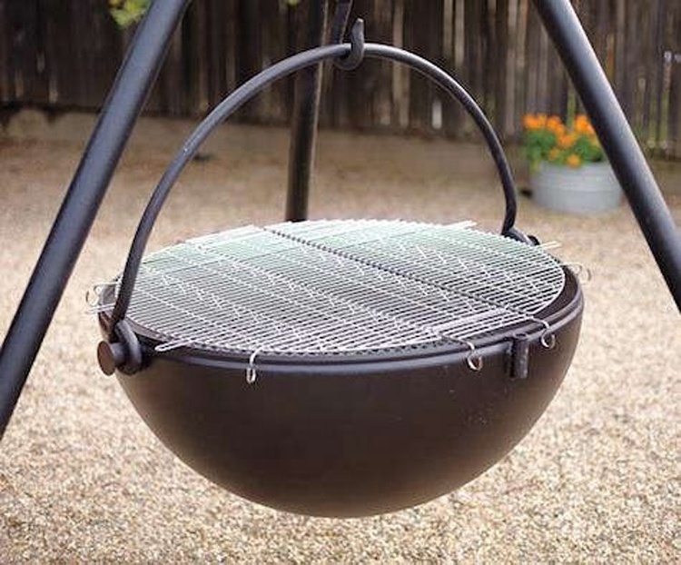 New Design High Quality Bbq Tripod Swing Charcoal Grill Factory Custom Outdoor Metal Patio Hanging Fire Pit Grill