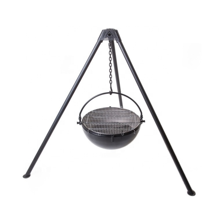 New Design High Quality Bbq Tripod Swing Charcoal Grill Factory Custom Outdoor Metal Patio Hanging Fire Pit Grill