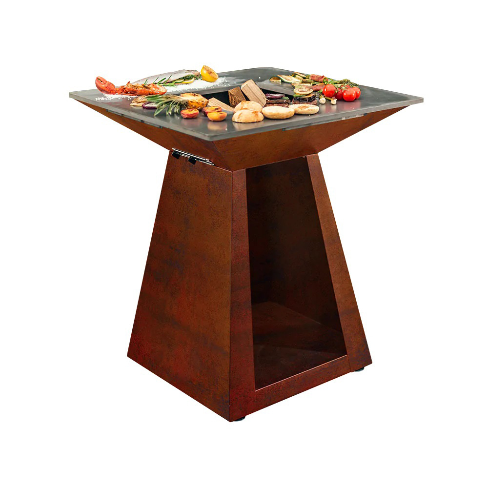 Outdoor Dining Fire Pit Steel Barbecue Camping Bbq Grilling Wholesale Garden Vertical Pop Up Fire Pits