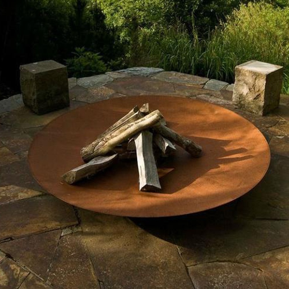 OEM Pozo De Fuego Strong Corrosion Ressitance Corten Steel Fire Pit Grill Cooking Grate