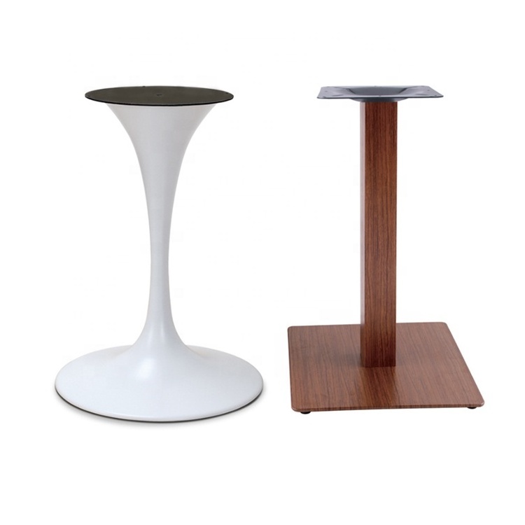 Metal Table Base Industrial Desk Office Marble Pedestal Meeting Powder Coated  Carbon Steel  Restaurant Dining Table Bases