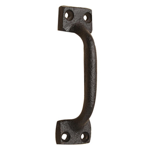 Wholesale Cast Iron Door Handle  Hot Sales High Quality Black Farmhouse Standard Wrought Iron Door Handles