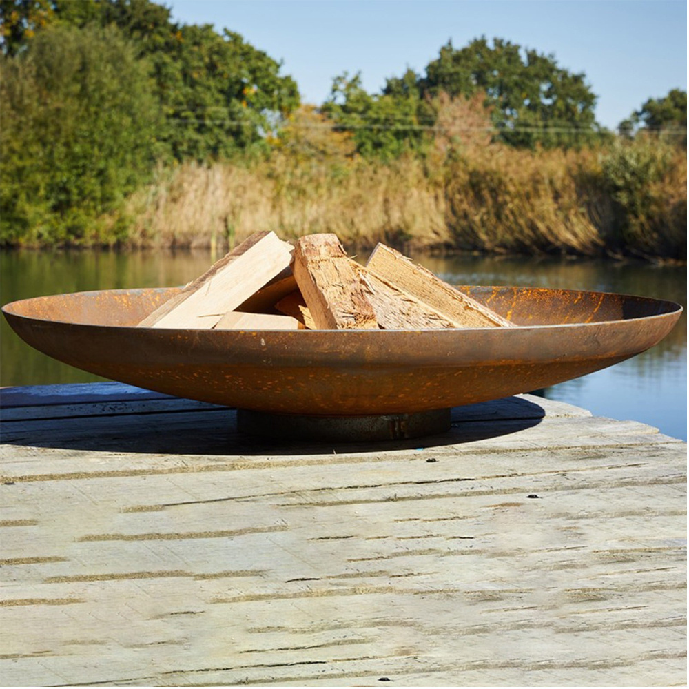 Professional Factory OEM Outdoor Large Corten Steel Firepit Fire Bowl and Fire Pit for Pools