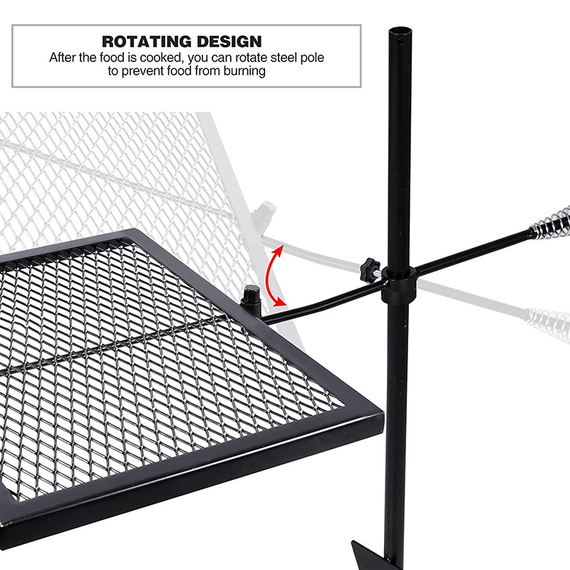 Grill Replacement Easy to Install Portable BBQ Over Open Fire Pit Simple Campfire Grill Grate